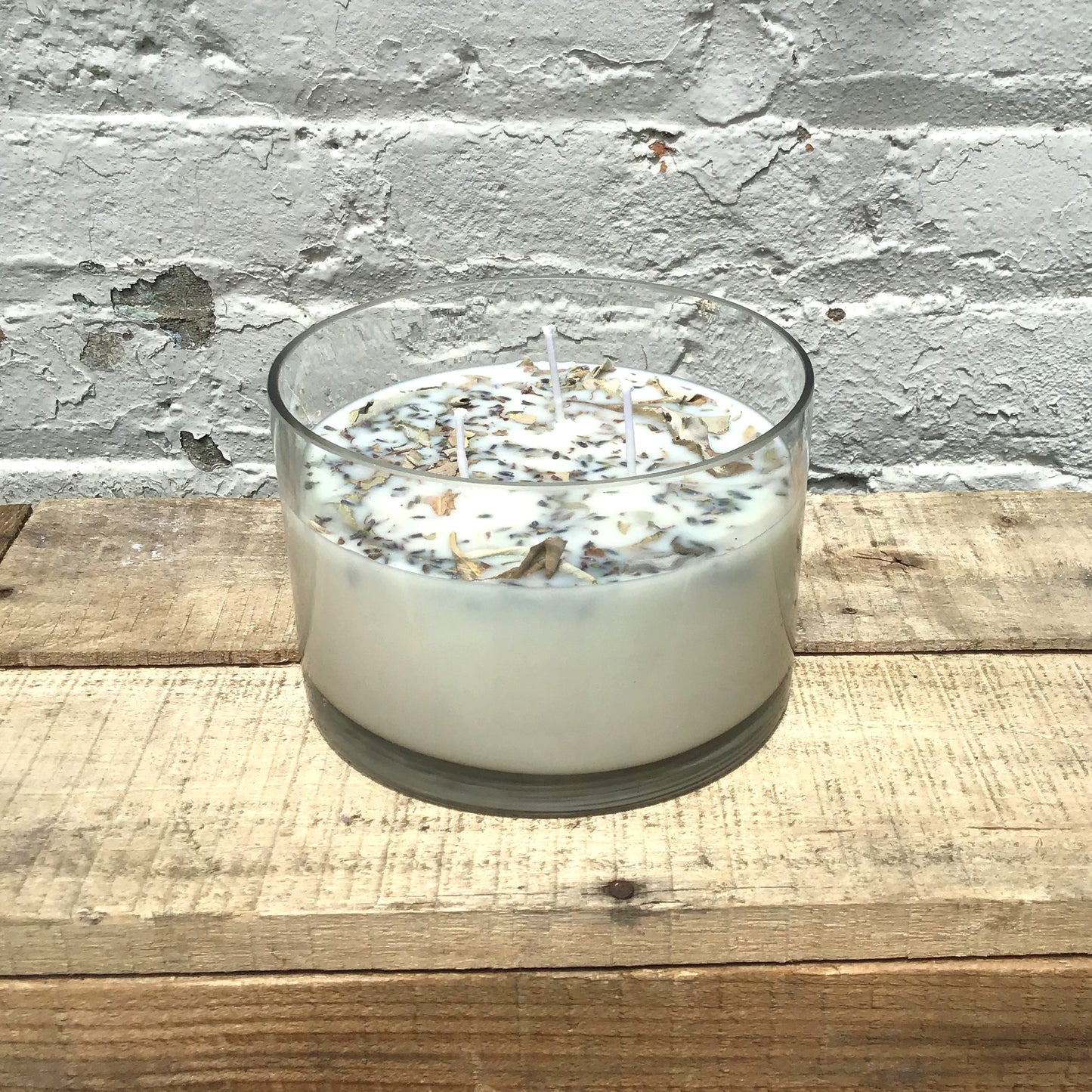 Lavender + White Sage 3 Wick  Soy Wax Candle