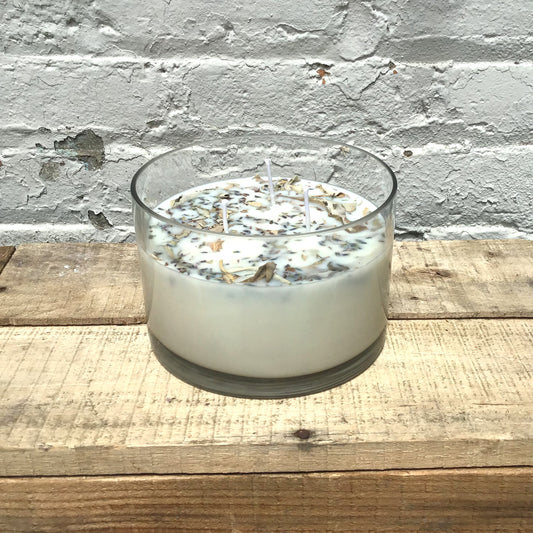 Lavender + White Sage 3 Wick  Soy Wax Candle